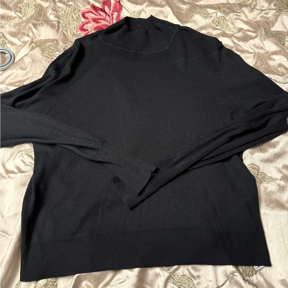 Zara Classic Black Turtleneck Sweater